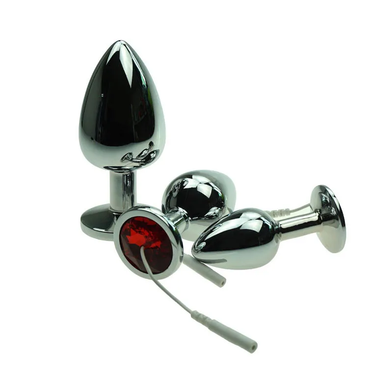 Electro Sex Metal Anal Plug/Butt Plug Toys For Men Woman Electric Shock Accessories Medical Prouducts 3 Sizes |