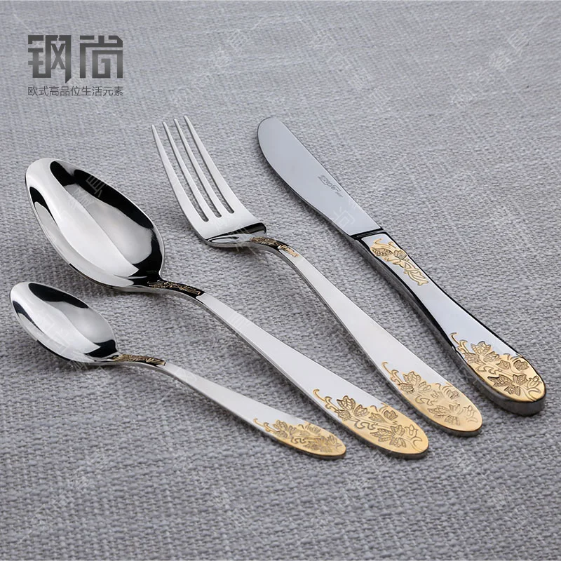 Hot 48pcs/set Of Knites Forks Teaspoons 18/10 Stainless Steel Excellent Quality Tableware Set | Дом и сад