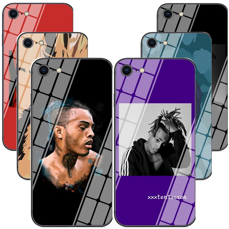 Модные XXXTENTACION для iPhone Xr Xs Max х Чехол Мягкий ТПУ силиконовый чехол закаленное
