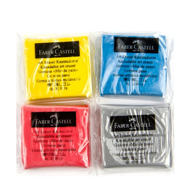Faber Castell красочные/серый разминаемый ластик для угольных карандашей 5 шт./лот искусство мягкая Лепка глина нетоксичные 127120