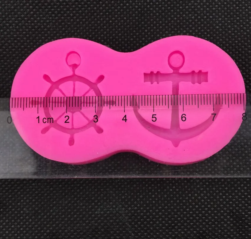 Штурвал и Якорь силиконовые формы Шоколадные помадные украшения торта | Дом сад