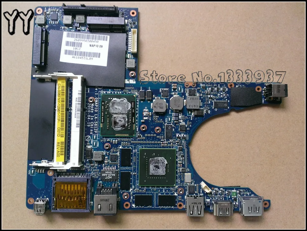 Материнская плата NAP10 LA-5812P для Dell Alienware M11x R2 основная ноутбука i5-520UM N11P-GS1-A3 |