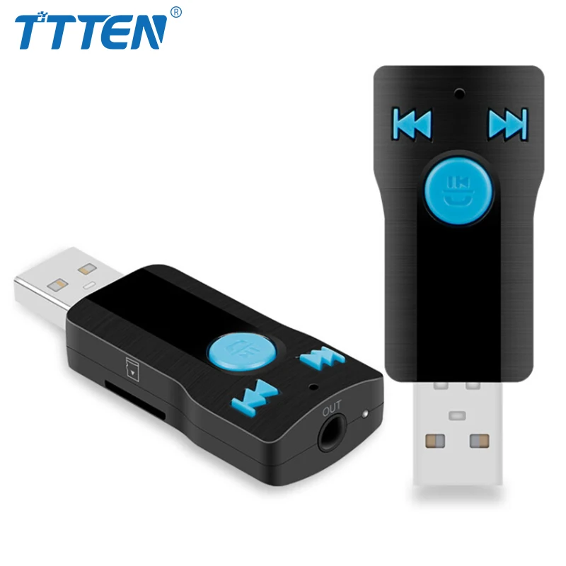 Ttten приемник Bluetooth стерео Беспроводной автомобиля USB аудио Динамик адаптер