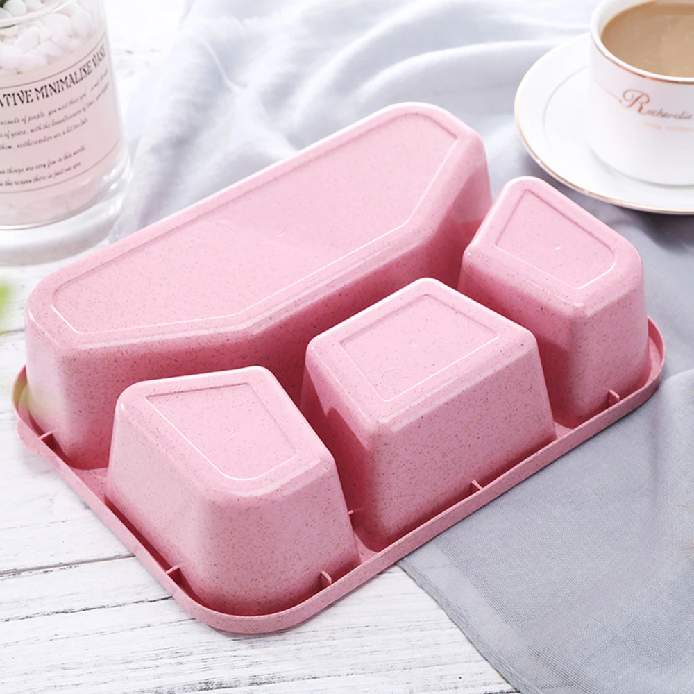 IVYSHION 4 сетки пшеничная соломенная коробка для обеда микроволновая печь Bento