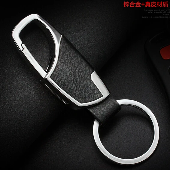 Car-Styling Metal Key Ring Cowhide KeyChain For Skoda Octavia Yeti Roomster Fabia Rapid Superb | Автомобили и мотоциклы