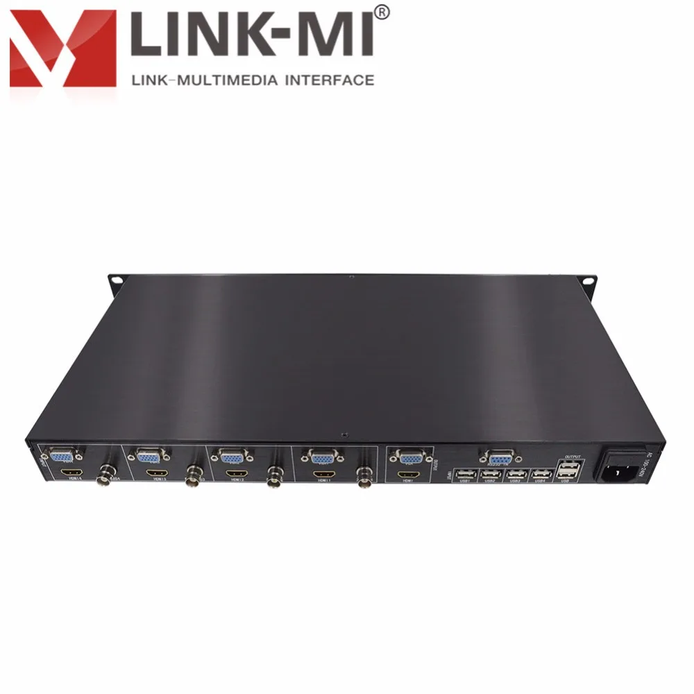 LINK MI SH41 HDMI CVBS VGA USB 4x1 4 в 1 выход HD видео синтезатор программное обеспечение для