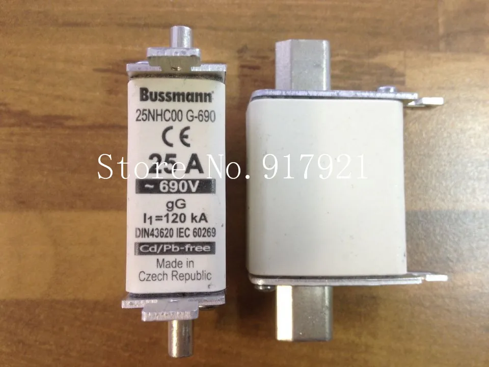 

[ZOB] The United States Bussmann 25NHC00 G-690 25A690V BUSS fuse fuse original --5PCS/LOT