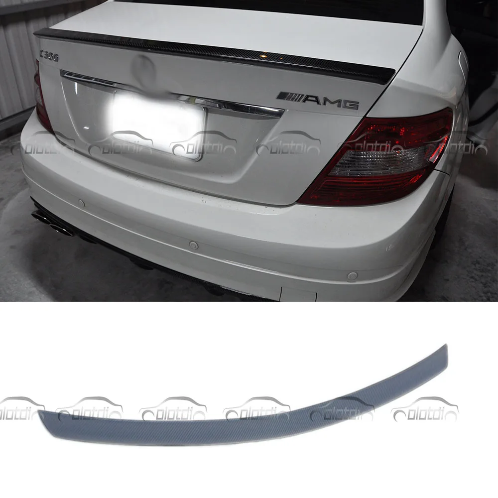 Mercedes W204 спойлер заднего багажника из углеродного волокна для Benz C Class 2007 - 2013 C180 C200