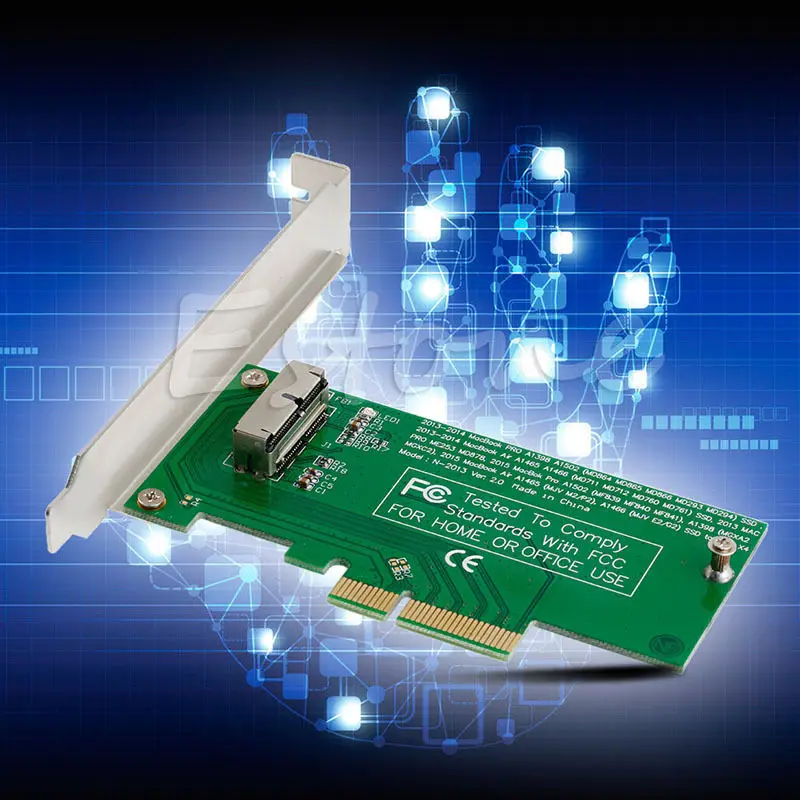 Адаптер для PCIe X4 2015 Apple MacBook Air A1465 Mac Pro MD878 ME253 SSD|Адаптеры карт памяти| |