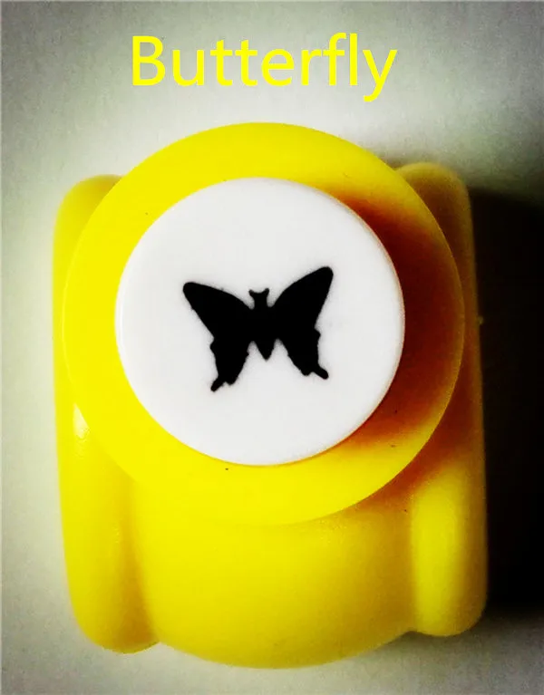 Butterfly 1 шт., для детей, мини-печатная бумага, ручной формирователь для скрапбукинга, бирки, карты, ремесло, сделай сам, инструмент для 16 видов стилей - Цвет: Butterfly