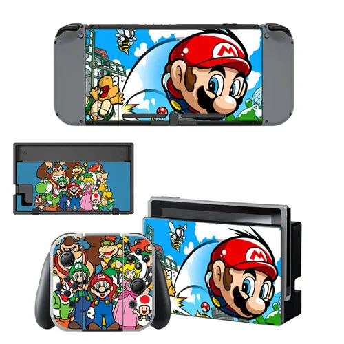 YSNS0421 Супер Марио nintendo switch кожа Nintend переключатель Vinilo наклейка для nintendo Switch NS консоль Joy-con контроллер - Цвет: YSNS0421
