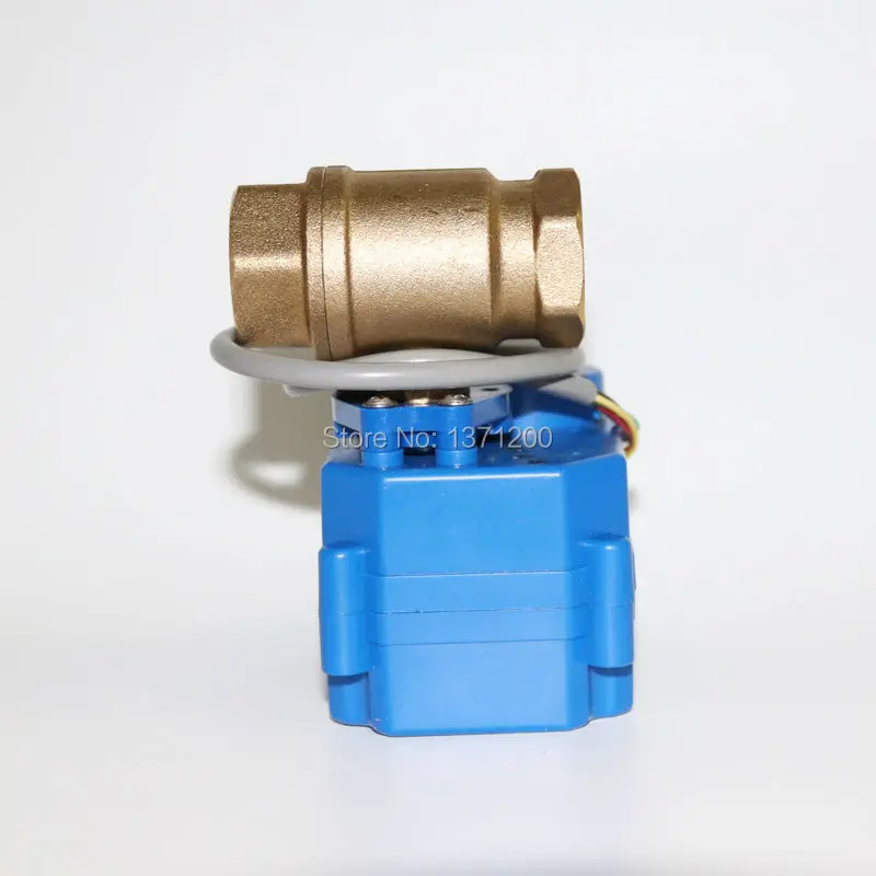 Совершенно новый 3/4 &quotDN20 DC12V (уменьшающий порт) моторизованный шаровой клапан
