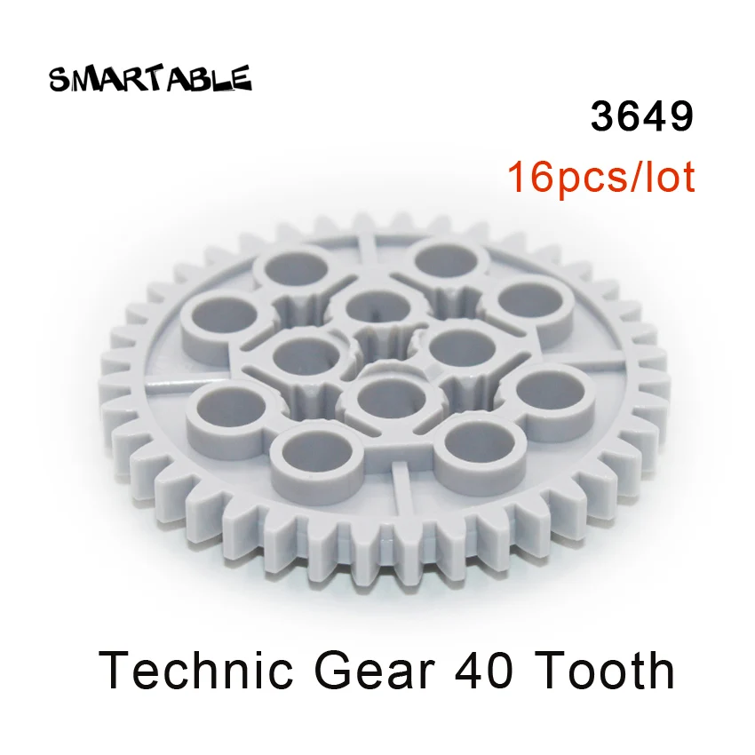 3649-16pcs Smartable Technic Шестерни части строительный блок игрушки набор MOC модель для детей Совместимые все бренды 32498/62821/76244/87407/94925 - Цвет: 3649-16pcs