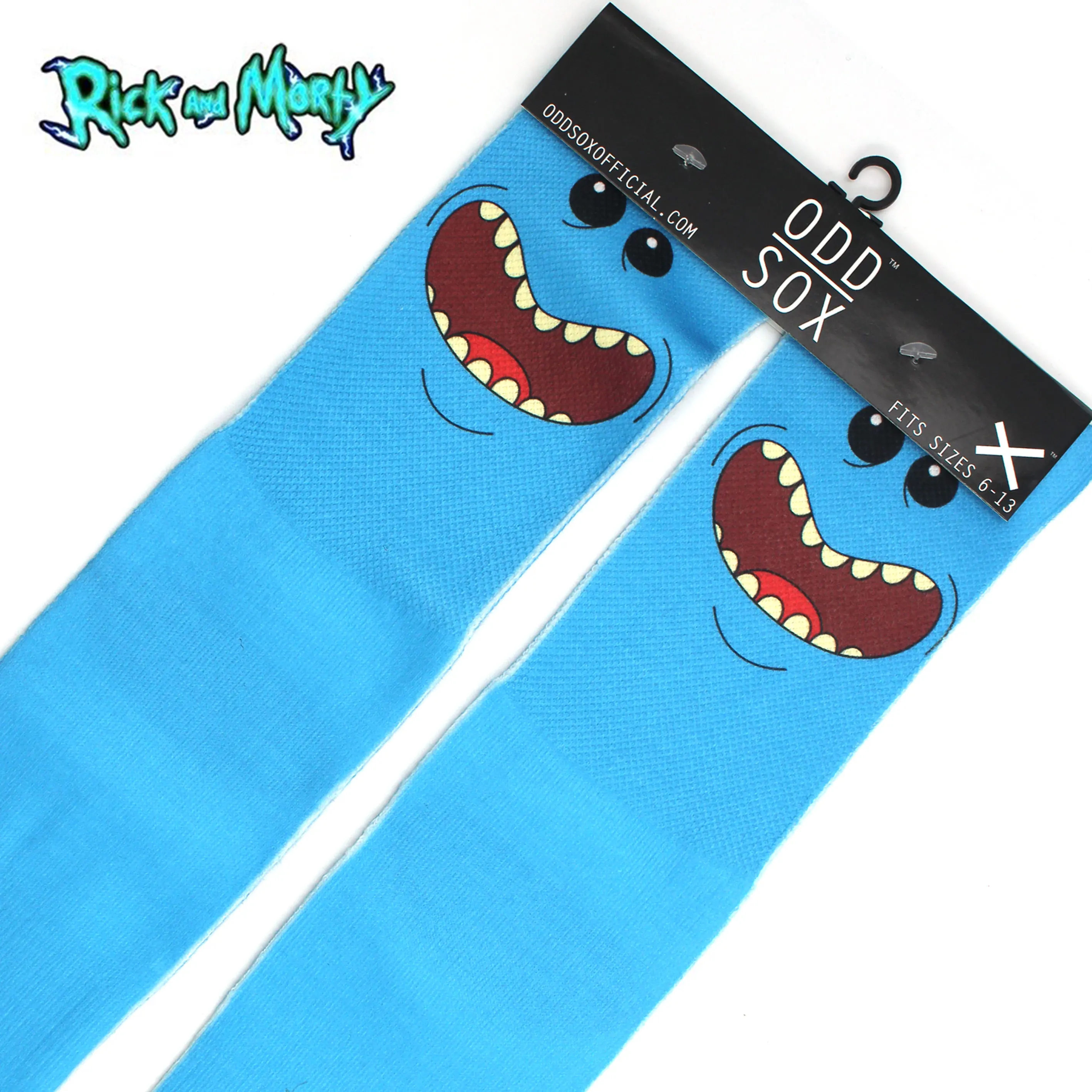 OHCOMICS 4X16 &quotгорячая аниме мультфильм Рик и Мори синий MEESEEKS хлопковые носки чулки