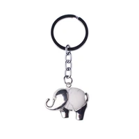 2017 fashion mascot elephant keychains round elegant exquisite car key chain bag buckles chaveiro llaveros kawaii