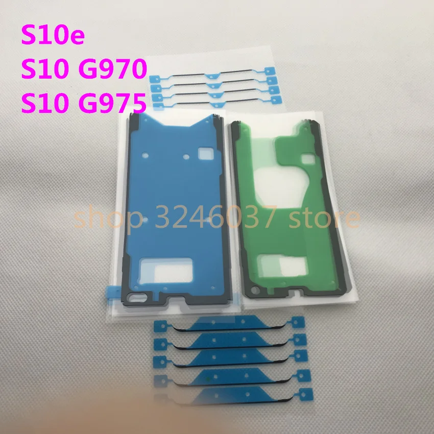 10 комплектов оригинальных наклеек на переднюю рамку экрана для Samsung Galaxy s6 s7 s8 s9 s10
