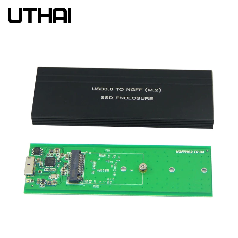 UTHAI G03 NGFF к USB3.0 мобильному жесткому диску M.2 SSD адаптер карта Внешний защитный