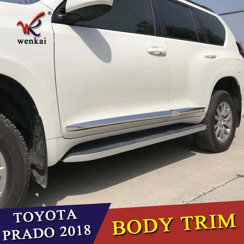 Автостайлинг для Toyota Prado FJ150 2018 ABS хромированный корпус двери боковая обшивка