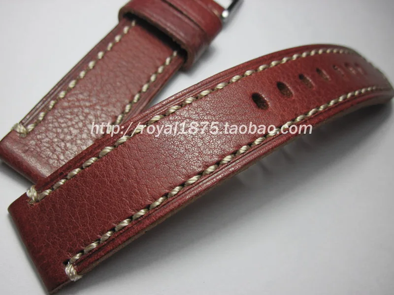 Ручной работы Винтаж красный кожаный ремешок для часов + инструмент дизеля Fossil