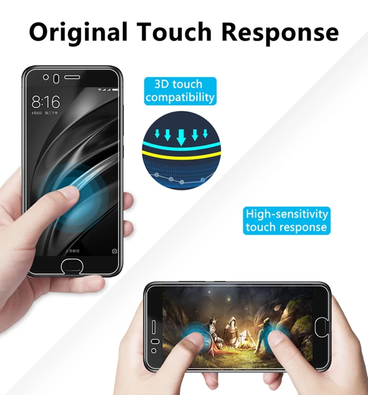 Закаленное стекло премиум класса 2.5D 0 26 мм 9H для Xiaomi Mi6 Mi Mi4 защитная пленка из