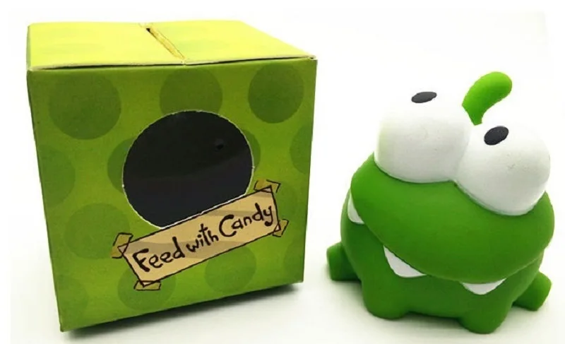 B Kawaii перерезать веревку Om Nom плюшевые игрушки и куклы из мультфильма 20 см мультфильм перерезать веревку мягкие Животные кукла Для детей подарок на день рождения - Цвет: B