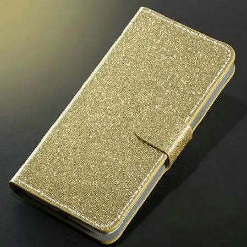 Dneilacc роскошный Модный сверкающий чехол для Xiaomi Redmi Note 6 Note6 Pro, чехол-книжка, кошелек, дизайнерская сумка для телефона - Цвет: Golden