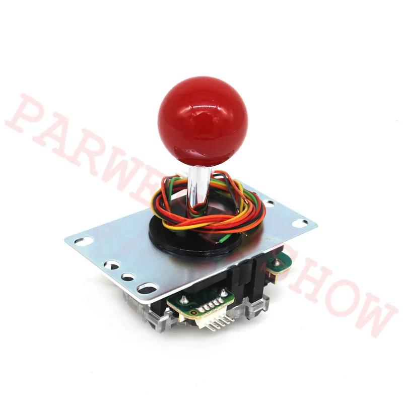 Red Япония оригинальная Sanwa Джойстик JLF-TP-8YT с ограничитель хода боевой рокер и 5pin кабель для JAMMA аркадная игра запчасти - Цвет: Red