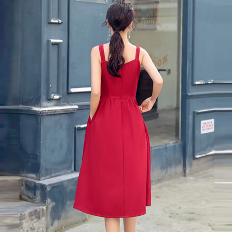Новинка 2019 года женское платье в стиле ретро однотонное с открытыми плечами и S-2XL