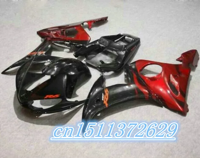 

Dor-high quality YZF R6 2003 2004 2005 fairing kits YZF R6 fairing kit 03 04 05 for red white D