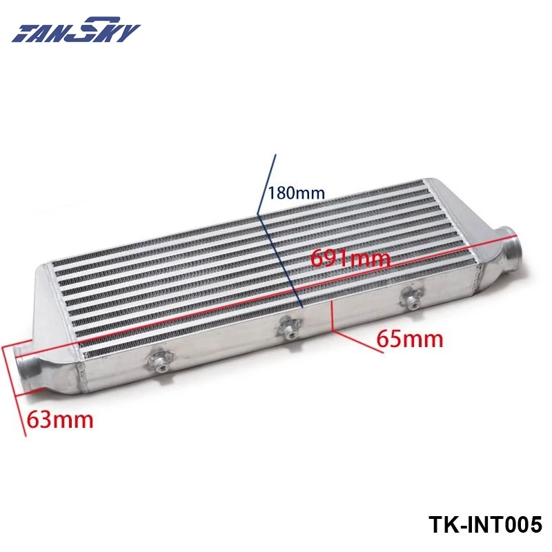 550x180x65 мм 2 5 ''(63 мм) I/O Turbo Inter Cooler Racing Передняя панель крепления и пластина