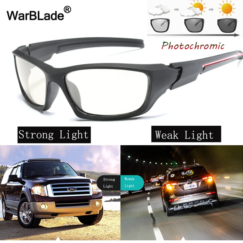 Умные фотохромные солнцезащитные очки WarBLade для мужчин поляризационные вождения