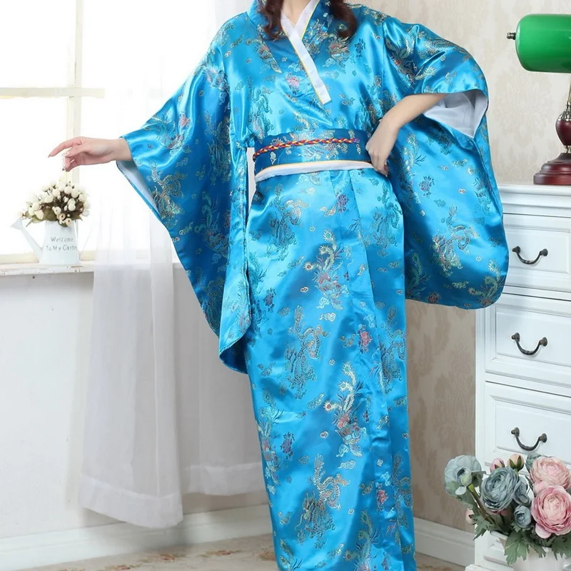 Традиционное японское кимоно женское платье 2019 костюм obi haori geisha традиционные