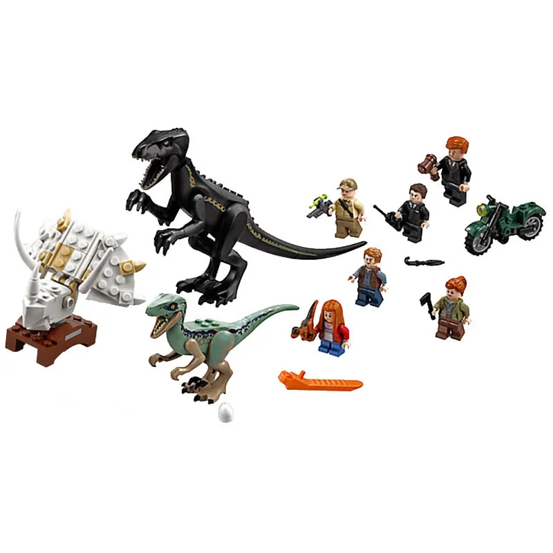 Bela Jurassic World Indoraptor Rampage at Lockwood Estate Building Kit совместим с Legoings 75930 строительные игрушки
