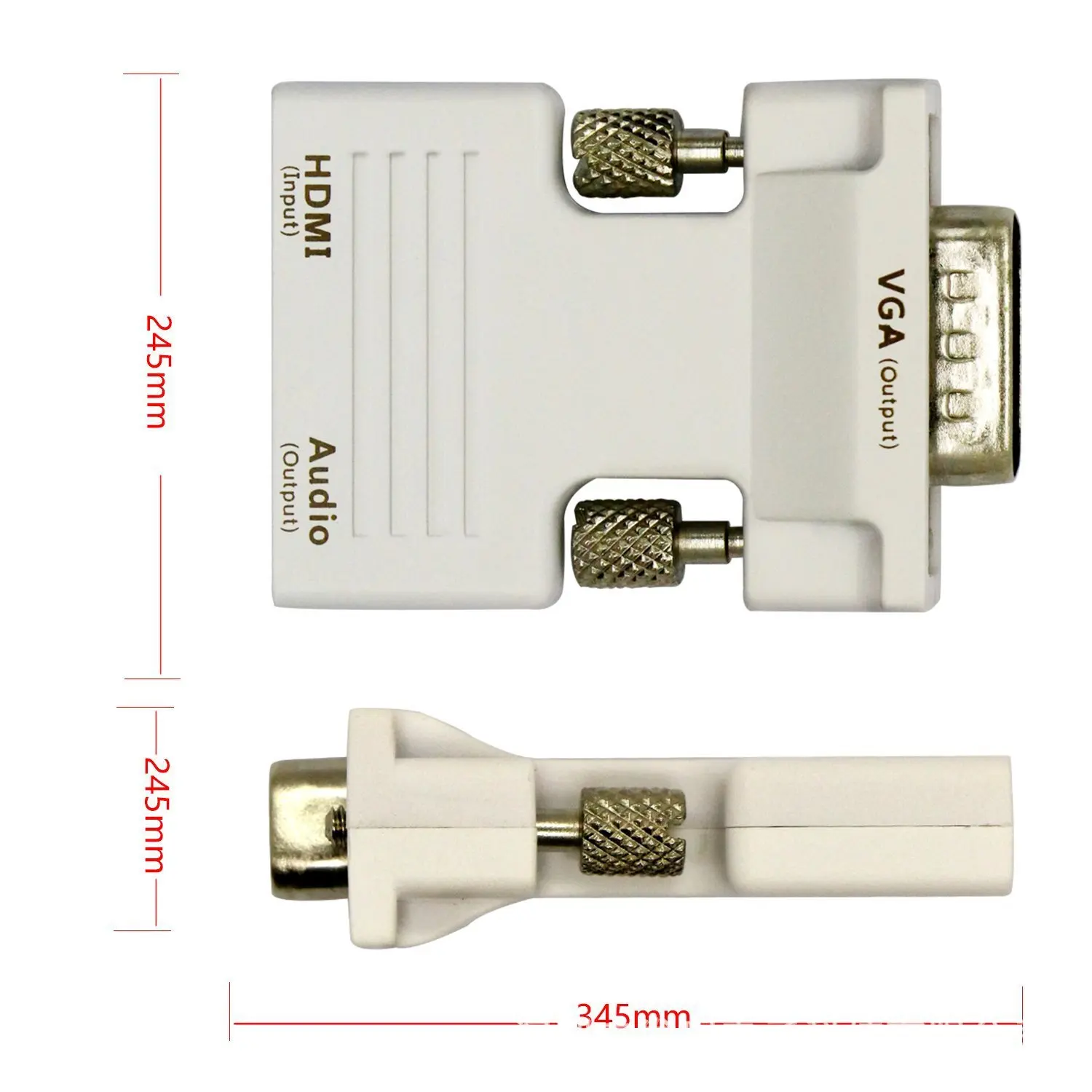 Адаптер высокой четкости HDMI master to VGA с аудиолинией поддерживает адаптер hdmi vga 1080 P.|