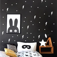 creative super lightning wall sticker for kids room baby boy room wall decor kids room home decor wallpaper vinyl home decals
