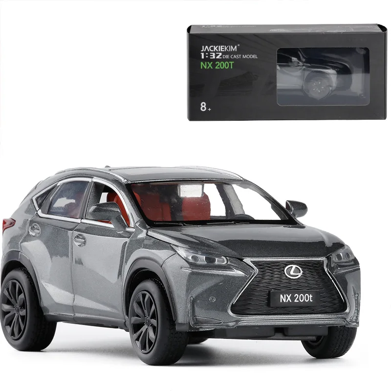 Gray HOMMAT Simulation 1:32 Lexus NX 200T внедорожный внедорожник модель автомобиля литые под давлением игрушки модели автомобилей детские игрушки для детей - Цвет: Gray
