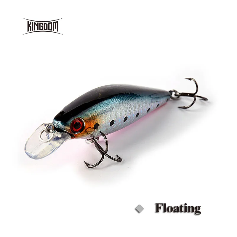Kingdom Floating Minnow 75 мм 10,5 г жесткая приманка для рыбалки приманка Джеркбейт Искусственные воблеры с 3D рыбий глаз модель 5210