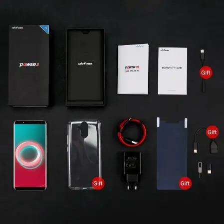 Смартфон Ulefone Power 3S экран Full HD + 6 0 дюйма 18:9 процессор MTK6763 8-ядерный Android 7 1 ОЗУ 4 Гб