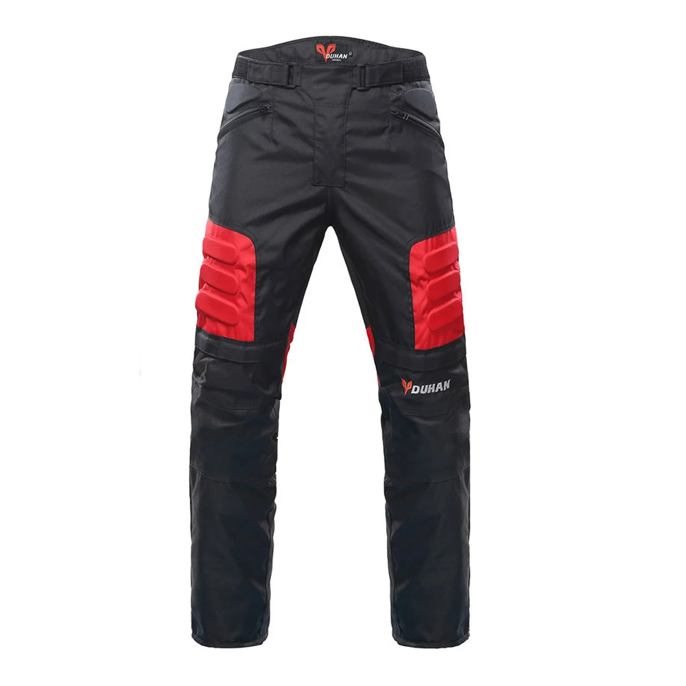 red pants DUHAN, мотоциклетная куртка, Мужская куртка для мотокросса, мотоциклетная защита, мотоциклетная куртка, набор для езды, ветрозащитная Защитная Экипировка - Цвет: red pants