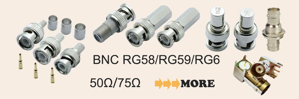 10 шт./лот CCTV BNC разъем Твист на BNC штекер RG58/RG59/RG6 коаксиальный разъем коаксиальный адаптер для камеры видеонаблюдения