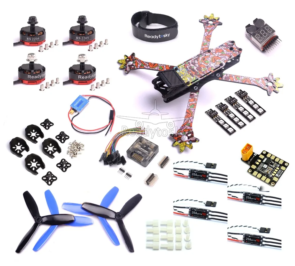 FPV Nova 235 мм вольной кадр F3 полета Управление RS2205 2300KV двигателя Пчелка 20a PRO ESC для QAV R