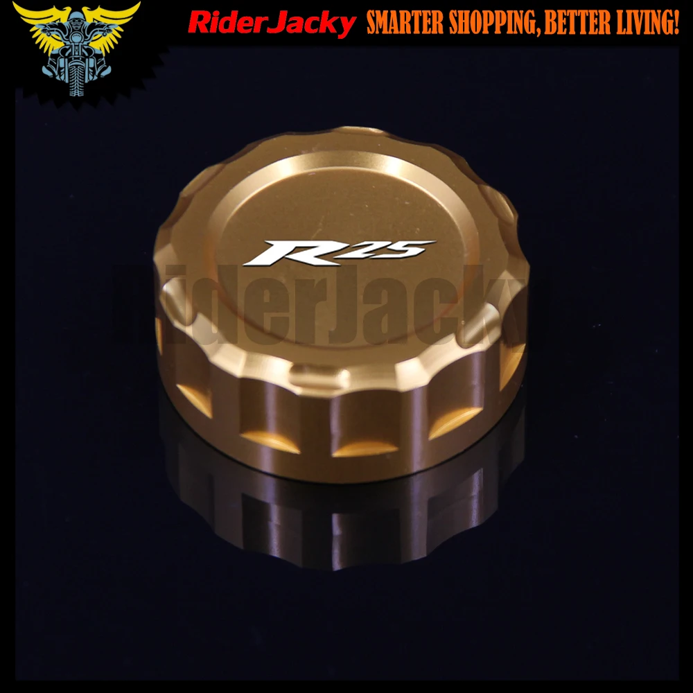 

With Logo Blue/Red/Black Motorcycle CNC Aluminum Rear Brake Fluid Reservoir Cover Cap For Yamaha YZF R25 YZF25 2013 2014 2015