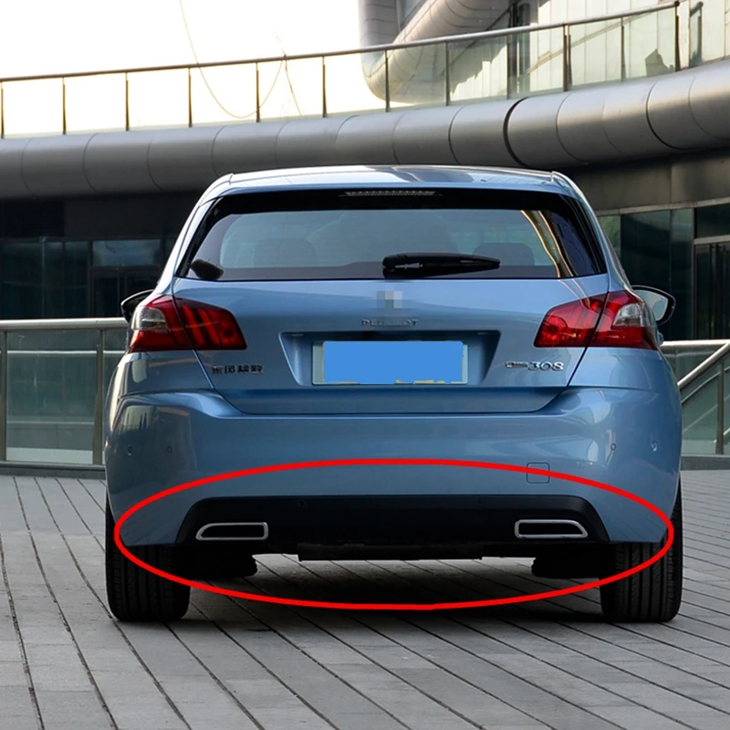 Задний бампер спойлер для peugeot 308 диффузор, губа на задний бампер защитные бамперы