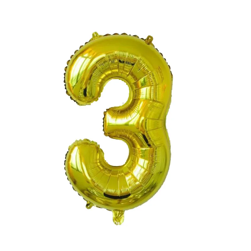 32 inch Gold Number Foil Balloon Digit Helium Ballons Wedding Birthday Decoration Air Kids Party Favor Supplies | Дом и сад