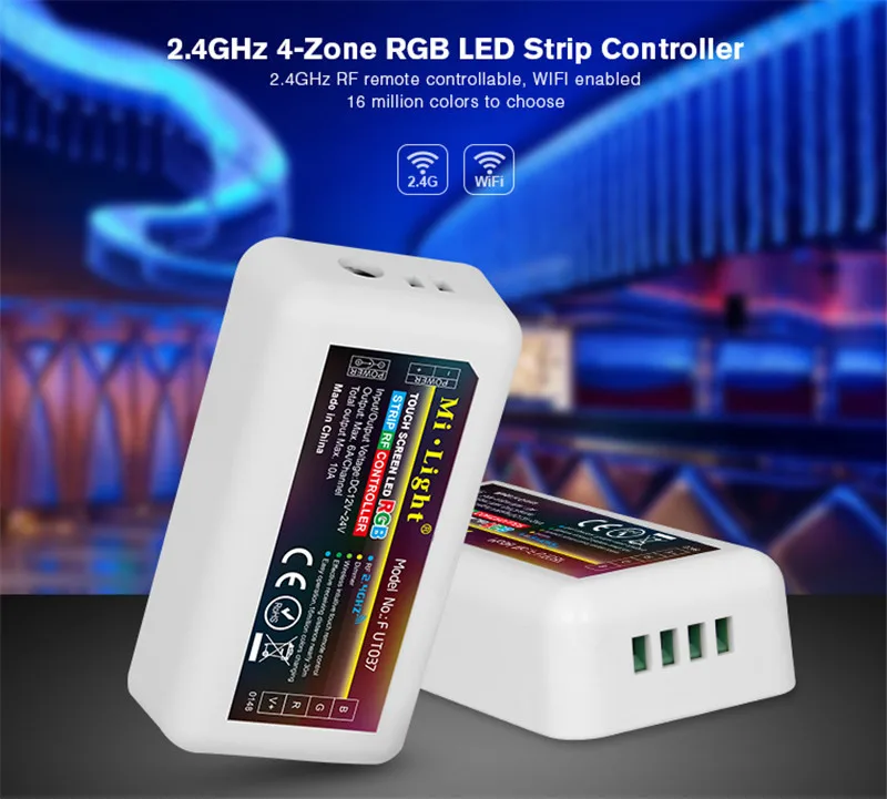 Беспроводной Одноцветный регулятор яркости MiLight 2 4G RF CCT RGB RGBW + FUT035 FUT036 FUT037 FUT038 FUT039