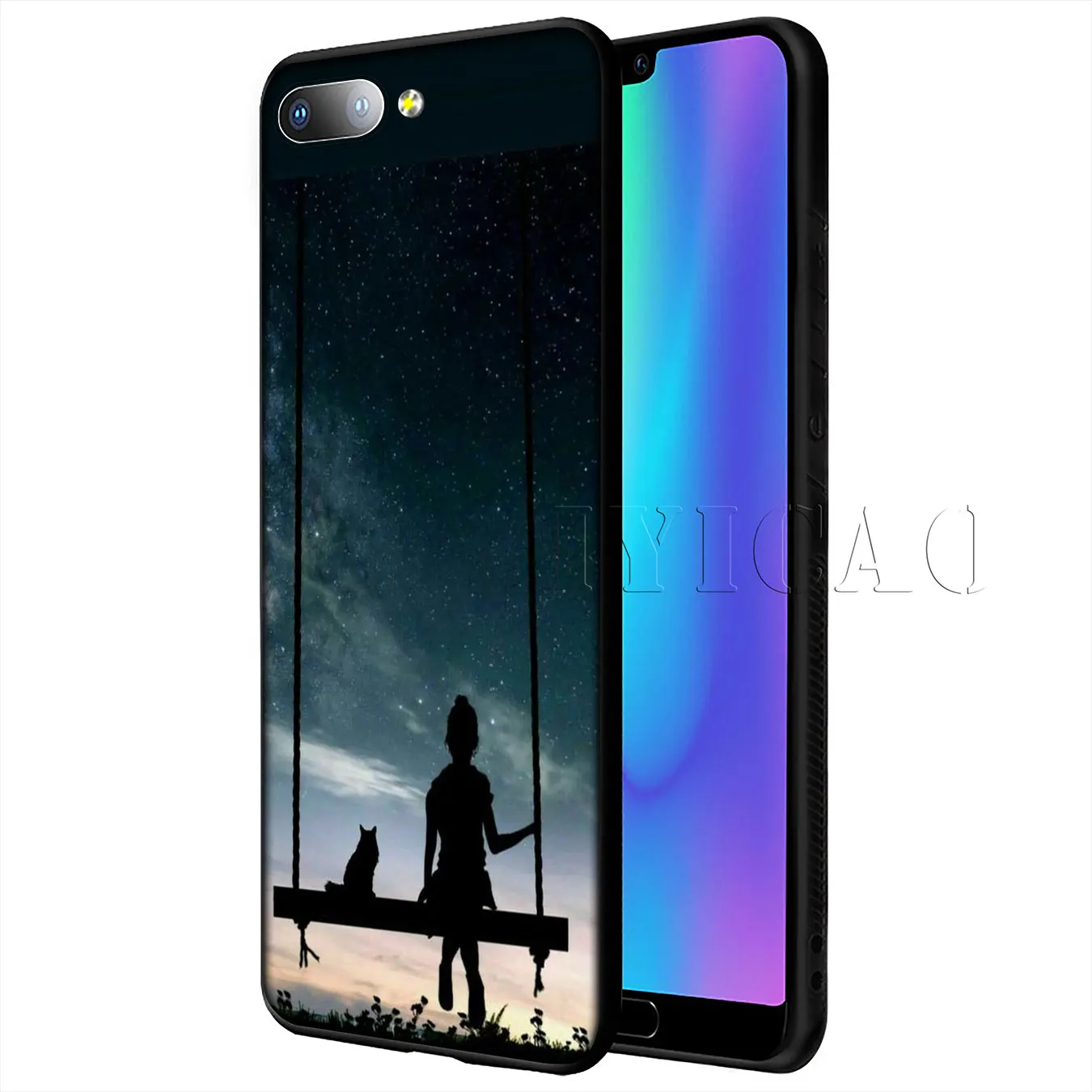 IYICAO простая мода любовь сердце Мягкий чехол для huawei P20 Pro P10 P8 P9 P30 Lite Mini 2017 P Smart 2019