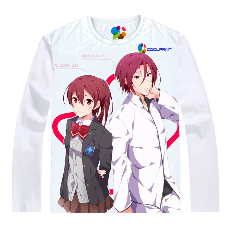 Футболка Coolprint в стиле аниме бесплатно! Высокая скорость! Футболки мульти-стиль