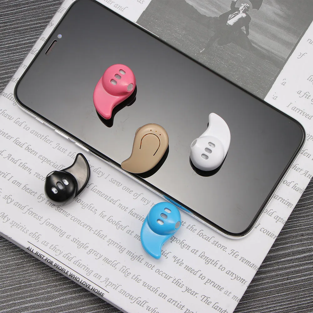 S530 мини Беспроводной Bluetooth наушники в ухо Беспроводные спортивные наушники с микрофоном наушники-гарнитура наушники для IPhone 8 X samsung