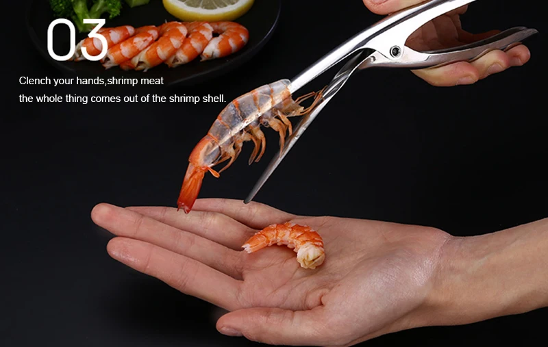 Peelers портативная машина для разделки креветок из нержавеющей стали, устройство для чистки креветок, Креативные кухонные инструменты, Очищающий Отшелушивающий прибор
