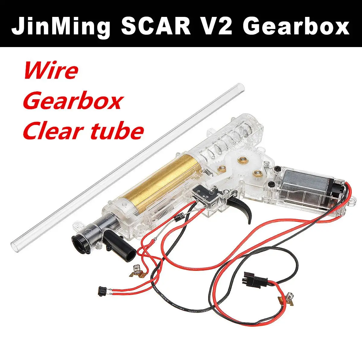 Зеленый Нейлоновая коробка передач для Jinming 8Th SCAR V2 для STD 6th для NWELL M4 MKM2 гелевый шар Blastering игрушечное оружие - Цвет: Зеленый